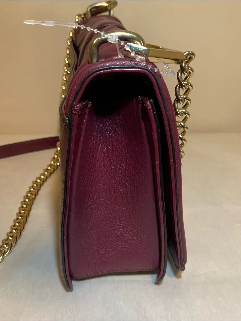 Rebecca Minkoff Love Quilted Leather Crossbody in Merlot